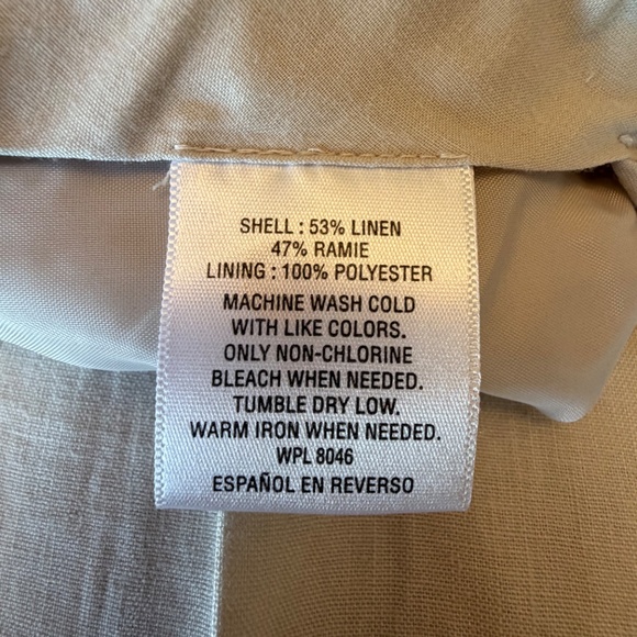 Inc International Concepts Men's Cream Linen Blend Pants, Size 34x32 - Picture 9 of 10